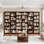 FACBOTALL Triple Wide Bookshelf, 6 Tier Large Bookshelf, Bookcase - Image 4