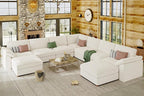 EASE MOOSE Oversized Sectional Modular Sofa，Comfty U Shape Sectional FSC by EASEMOOSE