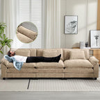 Oprisen 120" Modular Sectional Sofa, Comfy Cloud Couch Sectional, Chenille Sofa - Image 5