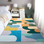 Living Room Rug 6x9 Light Green Area Rug Machine Washable Carpet Non Slip - Image 4