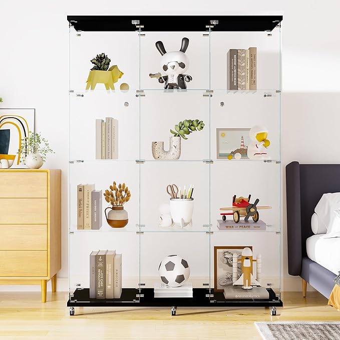 LFT HUIMEI2Y Glass Display Cabinet 12 Shelves by LFTHUIMEI2Y