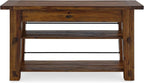 Durango 54-Inch Farmhouse-Industrial Style Wood Console Table - Image 9