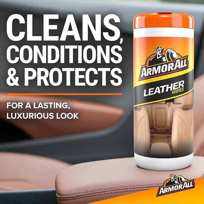 Armor All Interior Cleaner Car Leather Wipes by, - Image 2