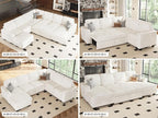 Belffin Corduroy Fabric Loveseat Module - Image 6