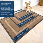 OLANLY Front Door Mat Outside 33x21, All-Season Heavy-Duty Rubber Doormat | - Image 2