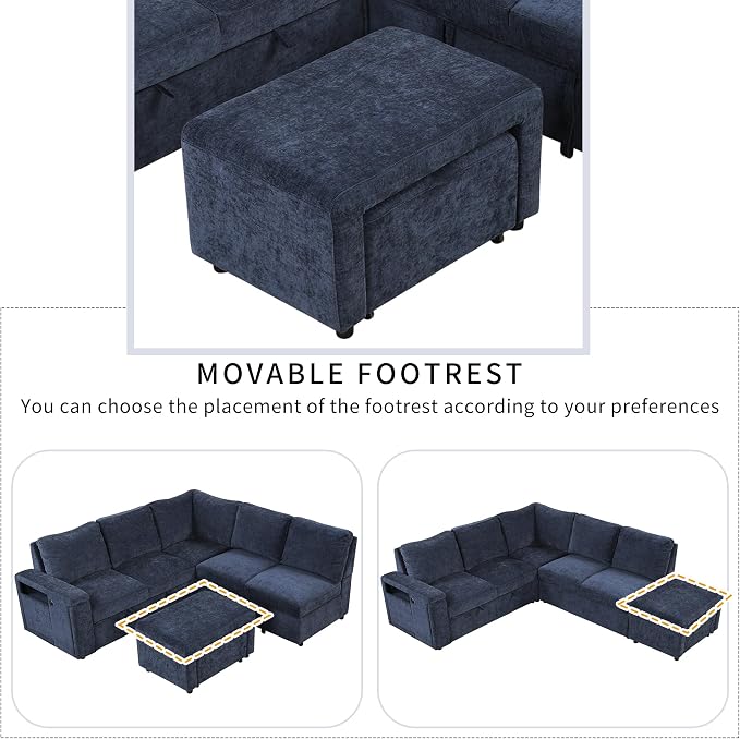 Merax L-Shaped Modular Sectional Sofa - Image 7