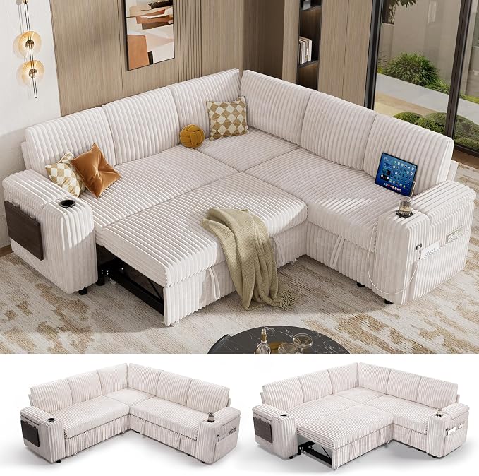 Vipbear 86" Modular Sectional Sleeper Sofa by VipbearLiving