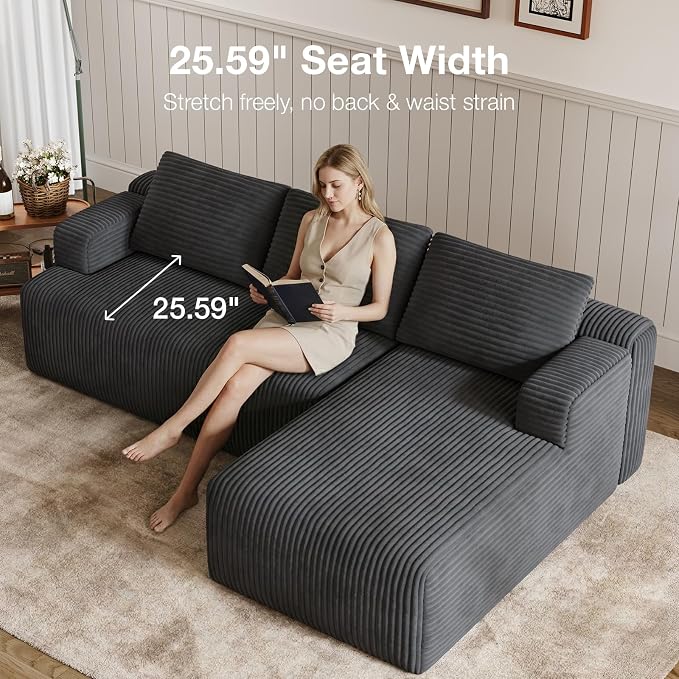 Novilla L-Shape Sectional Couches - Image 16