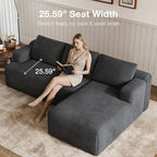 Novilla L-Shape Sectional Couches - Image 16