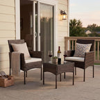 Sweetcrispy 3 Piece Patio Furniture Set, All-Weather Outdoor Conversation Set - Image 2