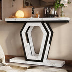 FUSUNBAO 47.3" Console Table, Openwork Bracket Sofa Table, Wood Narrow Entryway - Image 6