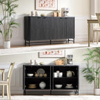 Fatmok Fluted Furniture Set – 65" Buffet Sideboard Cabinet - Image 8