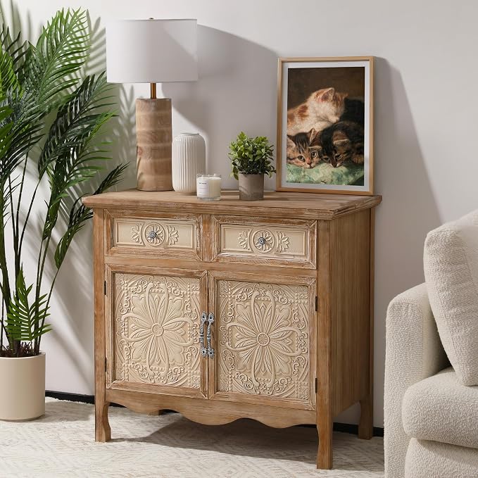RoyalCraft Vintage Sideboard Buffet, Accent Cabinet by Bringyoubetterlife