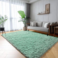 Sage Green Rugs for Living Room Bedroom, 5x8 Fluffy Bedside Area Rug, Soft by ONASAR