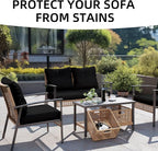 12PCS Patio Cushion Covers, Patio Furniture Couch Seat Slipcovers | Washable - Image 3