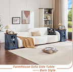 Joaxswe Farmhouse 14'' Side End Table Set of 2, Narrow Night Stand - Image 4