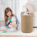 XUANGUO Cotton Rope Laundry Basket Hamper - Image 5
