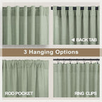 Sage Green Curtains 72 Inch Length - Image 5