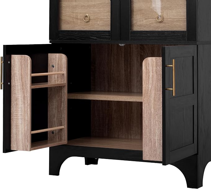 VilroCaz 71" Tall Arched Kitchen Pantry - Image 8