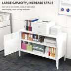 White Metal Storage Cabinet - Image 4