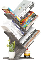 SHEEPAM 5 Tier Tree Book Shelf, Small Desktop Bookshelf - Image 9