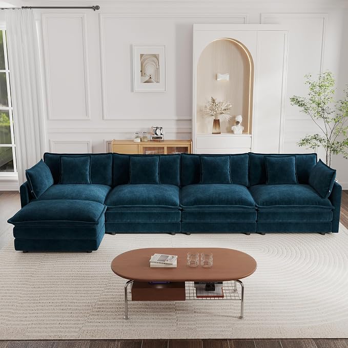 mikibama Modular Sectional Sofa, 146.5 Inch L Shaped Couch Set - Image 8