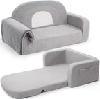 Foryoomi Extra Wide Kids Couch, 2-in-1 Soft Toddler Couch by Unknown