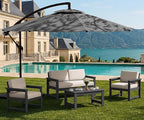 SERWALL 4 Pieces HDPE Outdoor Sofa Set by SERWALL