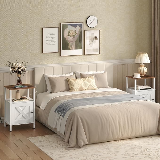 MAHANCRIS Farmhouse Nightstand - Image 8