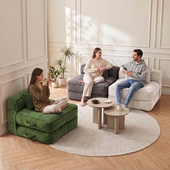 Folding Sofa Bed, Convertible Sleeper Chair - Image 8