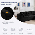MAXYOYO Modular Sectional Sofa Couch, L Shaped Modern Cloud Couch - Image 4