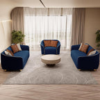 3-Piece Luxury Velvet Sofa Set for Living Room, Elegant Design Couch Set - Image 5