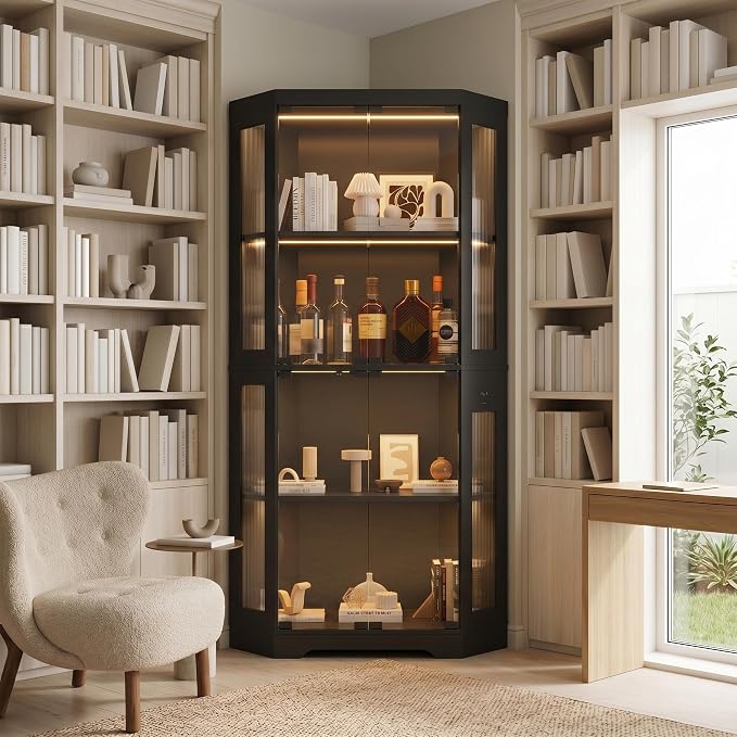 GarveeHome Corner Display Cabinet - Image 8