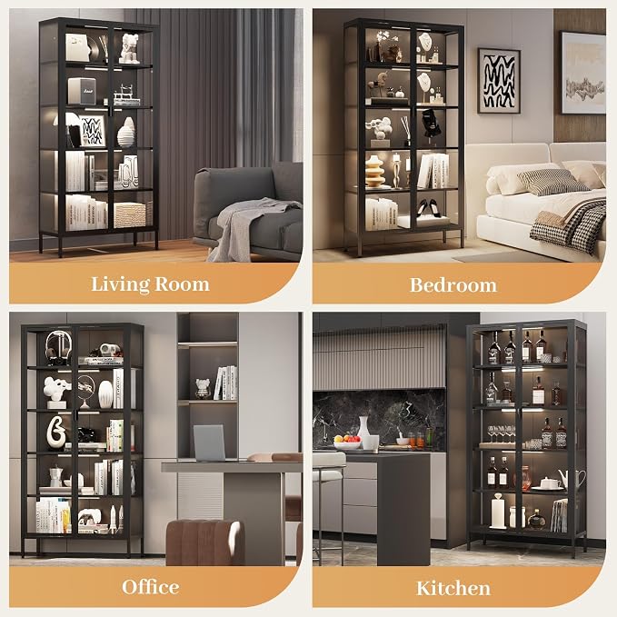 Eltean 71" H Display Cabinet - Image 9