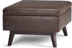 SIMPLIHOME Owen Coffee Table Storage Ottoman - Image 10