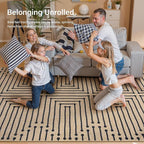 Lahome Easy Jute Washable Runner Rug, 2x8 Farmhouse Kitchen Runner Rug | Non - Image 4