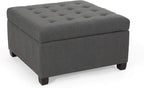 Christopher Knight Home Hedda Tufted Fabric Storage Ottoman by ChristopherKnightHome