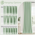 100% Blackout Curtains 120 Inch Length 2 Panels Set - Image 6