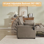 Auvsoce 65" Sleeper Sofa Bed Loveseat, Convertible Couch - Image 8