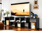 Recaceik Cube Bookshelf 2 Shelf Bookcase L-Shaped TV Console Stand Modern by Recaceik