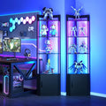 5-Tier Display Cabinet, RGBWIC LED Light, Remote & APP Control, Adjustable by Unknown