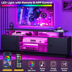 DWVO Modern TV Stand for 75 Inch TVs, Entertainment Center - Image 3