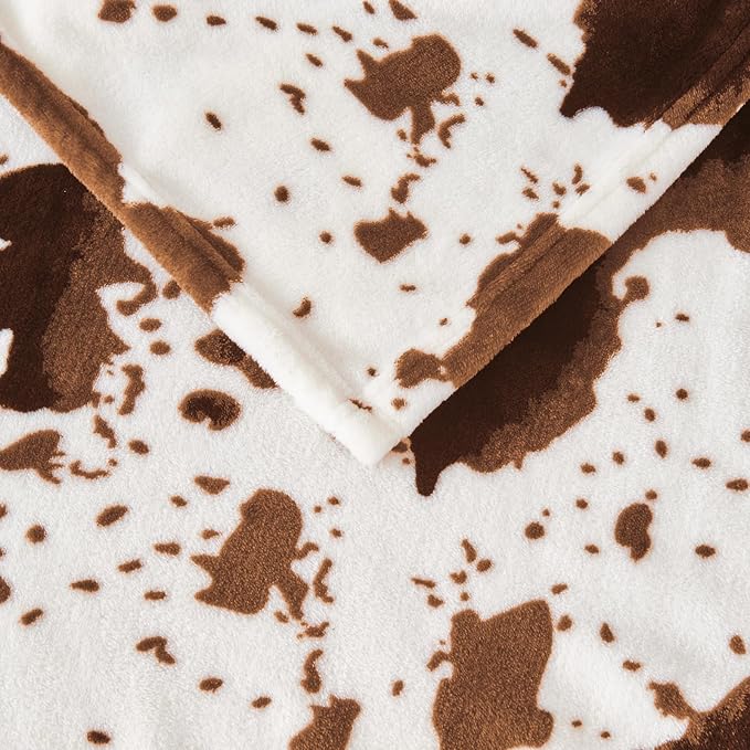 Edenleaf Cow Print Blanket, Ultra Cozy Cow Throw Blanket - Image 7