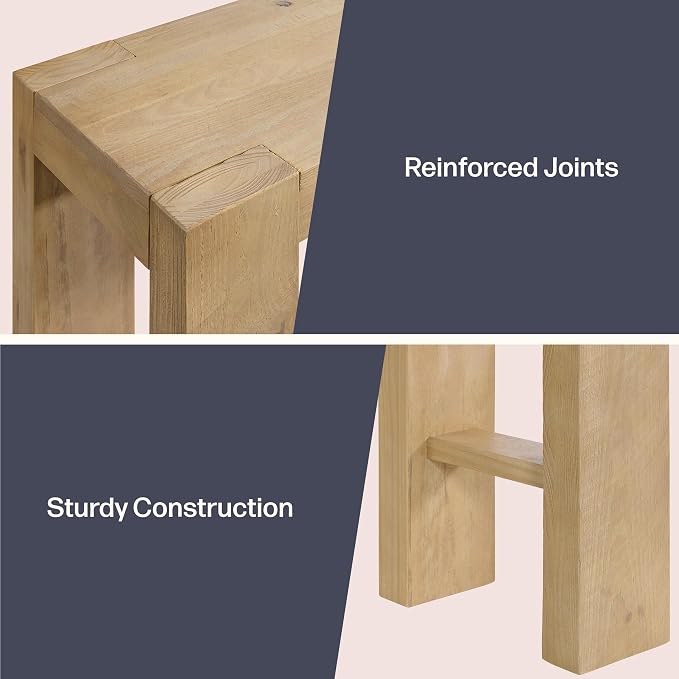 Alaterre Furniture Classic Solid Wood Console Table - Image 5