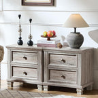 SAVOR LIFE Farmhouse Nightstand Set of 2 by SAVORLIFEFurniture