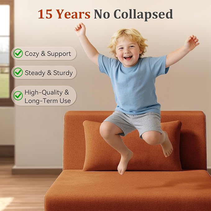 Fold Out Chair Bed, Folding Sofa Bed, 3 in 1 Convertible Sleeper Chair Bed - Image 6