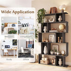 Giantex 5-Tier Bookshelves Set of 2, 10-Cube Geometric Bookcase - Image 6