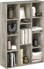Furinno LUDER Book Shelf, 11-Cube Bookshelf, Reversible Bookcase, 9.4 x 29.1 x by Furinno-FitsYourSpaceFitsYourBudget