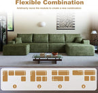 136" Sectional Couches for Living Room Cloud Couch Sofa - Image 5