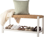 Alaterre Furniture Bench with Handcrafted Woven Rope Seat by AlaterreFurniture